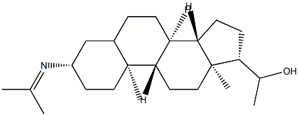 3β-[(1-Methylethylidene)amino]pregnan-20-ol结构式