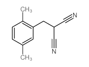 2-[(2,5-dimethylphenyl)methyl]propanedinitrile structure