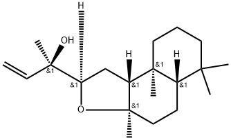 (8R,12R,13R)-8,12-Epoxylabd-14-en-13-ol structure