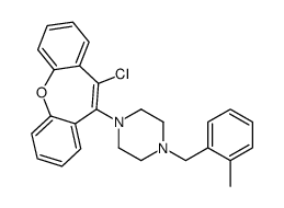 1-(5-chlorobenzo[b][1]benzoxepin-6-yl)-4-[(2-methylphenyl)methyl]piperazine结构式