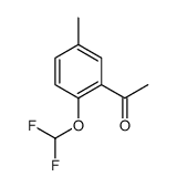 Ethanone, 1-[2-(difluoromethoxy)-5-methylphenyl]- (9CI) picture