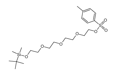 toluene-4-sulfonic acid 2-(2-{2-[2-(tert-butyldimethylsilanyloxy)ethoxy]ethoxy}ethoxy)ethyl ester Structure