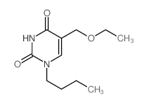 1-butyl-5-(ethoxymethyl)pyrimidine-2,4-dione结构式