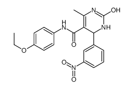 N-(4-ethoxyphenyl)-6-methyl-4-(3-nitrophenyl)-2-oxo-3,4-dihydro-1H-pyrimidine-5-carboxamide Structure