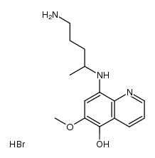 5-hydroxyprimaquine trihydrobromide Structure