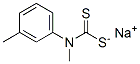 N-Methyl-N-(m-tolyl)dithiocarbamic acid sodium salt结构式