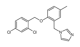 (2,4-Dichlorobenzyl)-[2-(1-imidazolylmethyl)-4-methylphenyl]-ether结构式