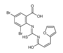 3,5-DIBROMO-2-[[[[3-(2-FURANYL)-1-OXO-2-PROPENYL]AMINO]THIOXOMETHYL]AMINO]-BENZOIC ACID picture