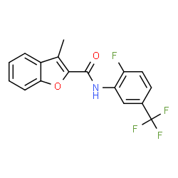 2-Benzofurancarboxamide,N-[2-fluoro-5-(trifluoromethyl)phenyl]-3-methyl-(9CI) Structure