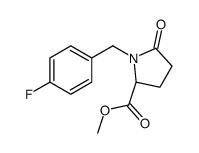 methyl (2S)-1-[(4-fluorophenyl)methyl]-5-oxopyrrolidine-2-carboxylate Structure