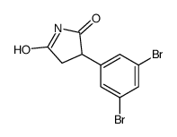 3-(3,5-dibromophenyl)pyrrolidine-2,5-dione结构式