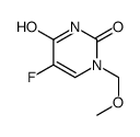 5-fluoro-1-(methoxymethyl)pyrimidine-2,4-dione结构式