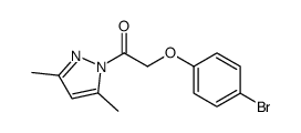 2-(4-bromophenoxy)-1-(3,5-dimethylpyrazol-1-yl)ethanone Structure