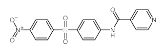 4-Pyridinecarboxamide,N-[4-[(4-nitrophenyl)sulfonyl]phenyl]- structure