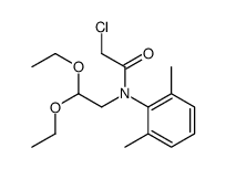 2-chloro-N-(2,2-diethoxyethyl)-N-(2,6-dimethylphenyl)acetamide结构式