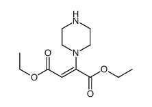 diethyl 2-piperazin-1-ylbut-2-enedioate结构式