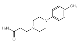 3-[4-(4-methylphenyl)piperazin-1-yl]propanamide结构式