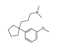 3-[1-(3-methoxyphenyl)cyclopentyl]-N,N-dimethylpropan-1-amine Structure