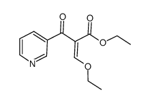 ethyl α-(ethoxymethylene)-β-oxo-3-(pyridin-3-yl)propionate结构式