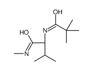 (2S)-2-(2,2-dimethylpropanoylamino)-N,3-dimethylbutanamide结构式