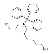 6-[3-hydroxypropyl(trityl)amino]hexan-1-ol Structure