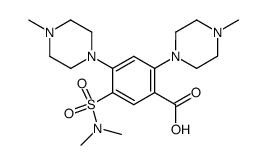 5-dimethylsulfamoyl-2,4-bis-(4-methyl-piperazin-1-yl)-benzoic acid Structure