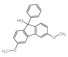 3,6-dimethoxy-9-phenyl-fluoren-9-ol结构式