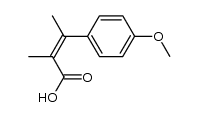 (Z)-4-Methoxy-α,β-dimethylzimtsaeure Structure