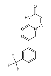 2-[2-oxo-2-(3-trifluoromethyl-phenyl)-ethyl]-2H-[1,2,4]triazine-3,5-dione结构式