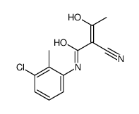 N-(3-chloro-2-methylphenyl)-2-cyano-3-hydroxybut-2-enamide结构式