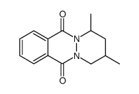 1,3-dimethyl-1,2,3,4-tetrahydro-pyridazino[1,2-b]phthalazine-6,11-dione结构式