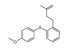 1-methoxy-4-[2-(3-methylbut-3-enyl)phenyl]sulfanylbenzene Structure