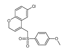 6-chloro-4-[(4-methoxyphenyl)sulfonylmethyl]-2H-chromene Structure