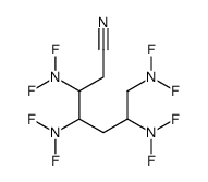 3,4,6,7-tetrakis(difluoroamino)heptanenitrile Structure