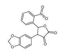4-(1,3-benzodioxol-5-yl)-5-(2-nitrophenyl)oxolane-2,3-dione Structure