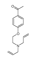 1-[4-[2-[bis(prop-2-enyl)amino]ethoxy]phenyl]ethanone Structure