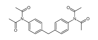 N-acetyl-N-[4-[[4-(diacetylamino)phenyl]methyl]phenyl]acetamide Structure