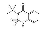 3-tert-butyl-2,2-dioxo-1H-2λ6,1,3-benzothiadiazin-4-one结构式