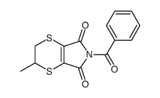 6-benzoyl-2-methyl-2,3-dihydro-[1,4]dithiino[2,3-c]pyrrole-5,7-dione Structure