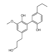 4-(3-hydroxypropyl)-2-(2-hydroxy-5-propylphenyl)-6-methoxyphenol结构式