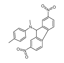 N-methyl-N-(4-methylphenyl)-2,7-dinitro-9H-fluoren-9-amine Structure