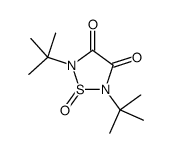 2,5-ditert-butyl-1-oxo-1,2,5-thiadiazolidine-3,4-dione Structure