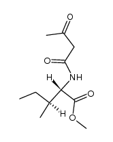 (2S,3S)-N-acetoacetylisoleucine methyl ester Structure