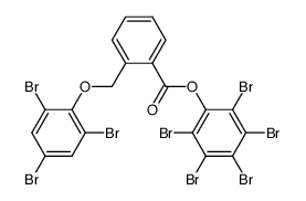 o-(2,4,6-tribromophenoxymethyl)-benzoicacid-(pentabromophenyl) ester结构式