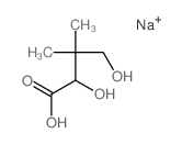 2,4-dihydroxy-3,3-dimethyl-butanoic acid结构式