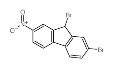 7,9-dibromo-2-nitro-9H-fluorene结构式