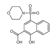 1-hydroxy-4-morpholin-4-ylsulfonylnaphthalene-2-carboxylic acid结构式