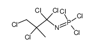 α,α,β,γ-Tetrachlor-N-trichlorphosphoranyliden-isobutylamin结构式