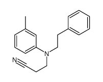 3-[3-methyl-N-(2-phenylethyl)anilino]propanenitrile结构式