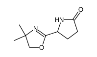 5-(4,4-dimethyl-4,5-dihydro-oxazol-2-yl)-pyrrolidin-2-one结构式